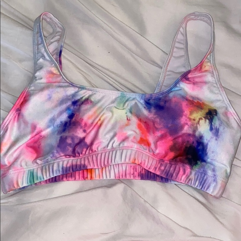 tie dye bikini top
